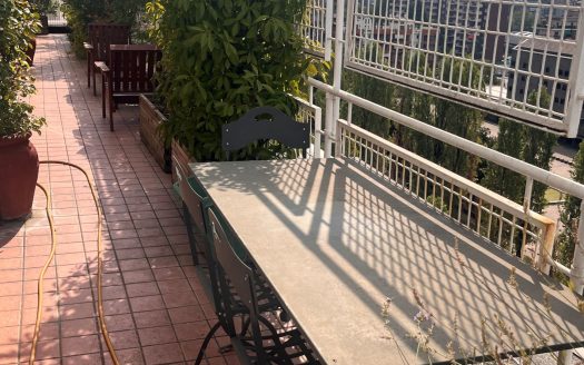 Panoramico attico di 4 locali con terrazzo al piano