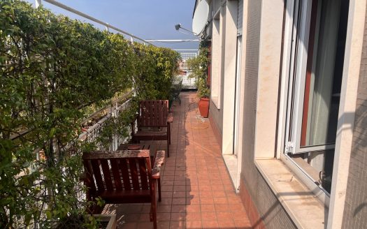 Panoramico attico di 4 locali con terrazzo al piano